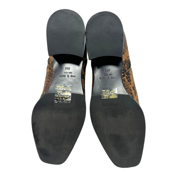 Rag & Bone Aslen Snake Print Leather Booties Size 36.5 / 6.5 - Picture 6 of 8